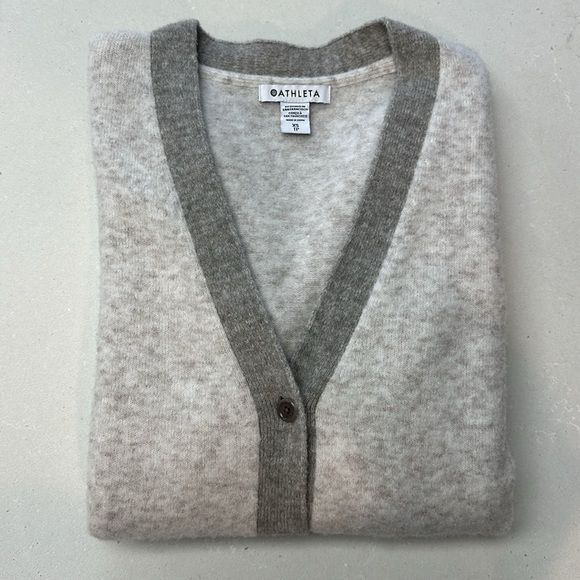 LIKE NEW! Athleta Westlake Cardigan Wool Blend Hand Wash - Picture 8 of 8